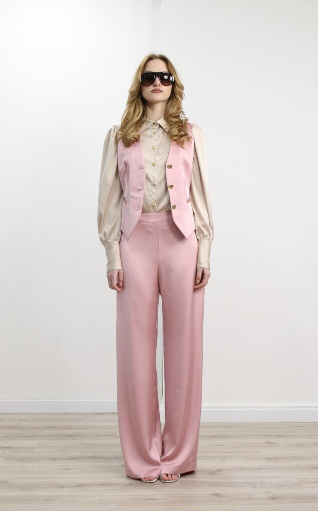 gilet rosa