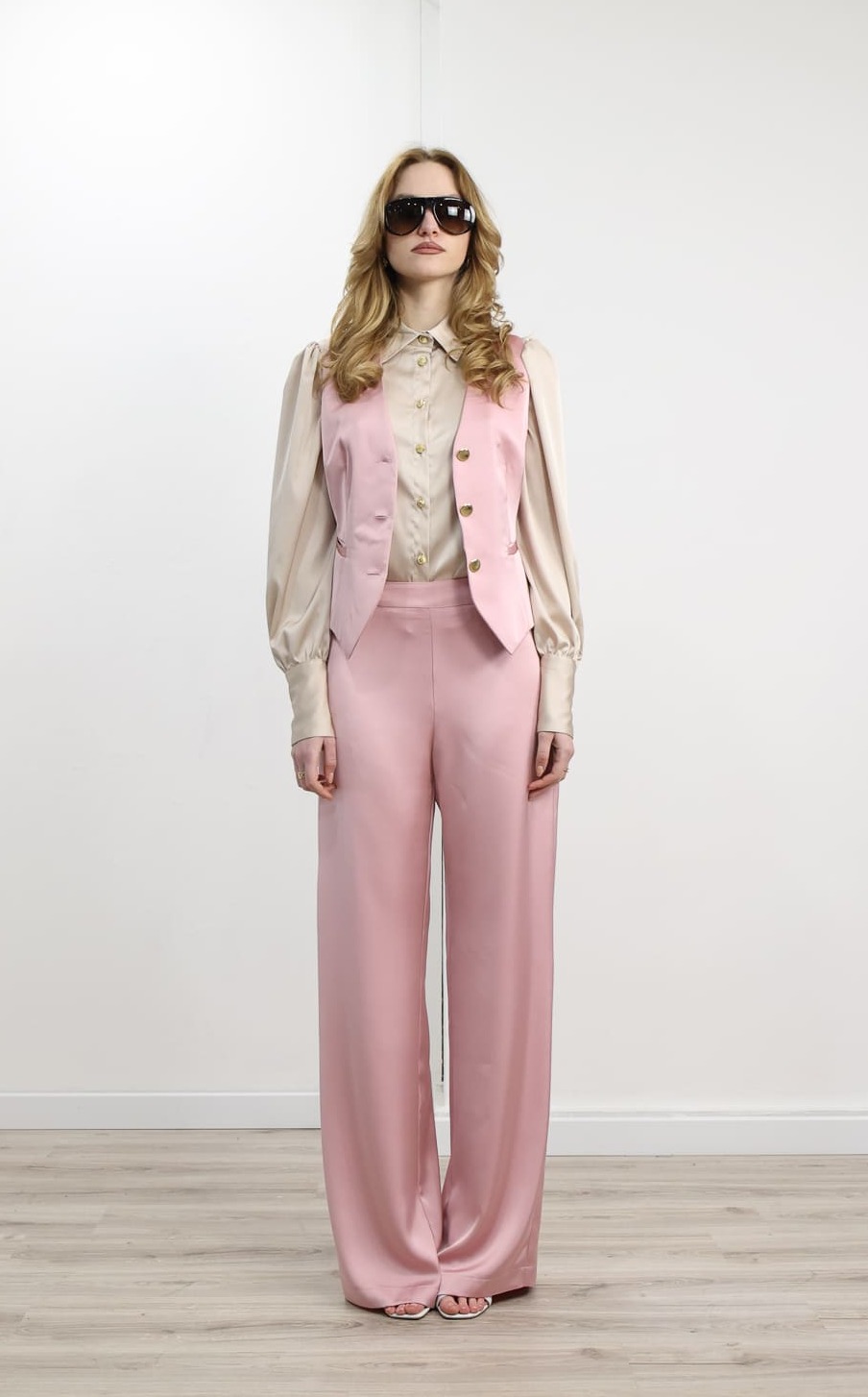 gilet rosa